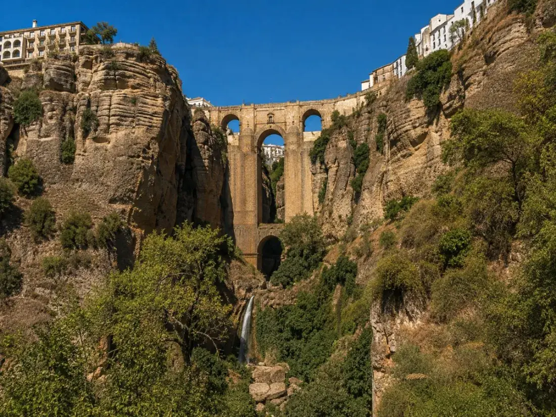 Ronda's Puente Nuevo bridge spanning the deep El Tajo gorge